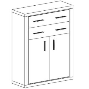 Obrazek Komoda Dallas D6 dąb truflowy