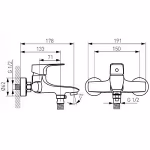 Obrazek Bateria wannowa NIGA NEW