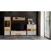 Obrazek Szafka RTV Gala TV184-2K2F/GL pacific walnut/beige