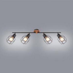 Obrazek Lampa 54037-4 Czarno-brązowa LS4