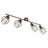 Obrazek Lampa 54037-4 Czarno-brązowa LS4