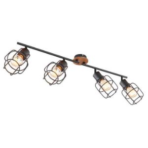 Obrazek Lampa 54037-4 Czarno-brązowa LS4