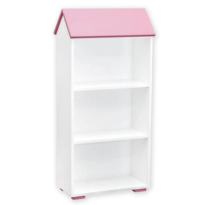 Regał Bb02 3p Biały plus Różowy