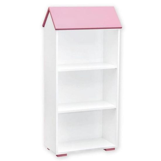 Obrazek Regał Bb02 3p Biały plus Różowy 