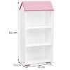 Obrazek Regał Bb02 3p Biały plus Różowy