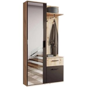 Obrazek Garderoba Lux artisan/czarny