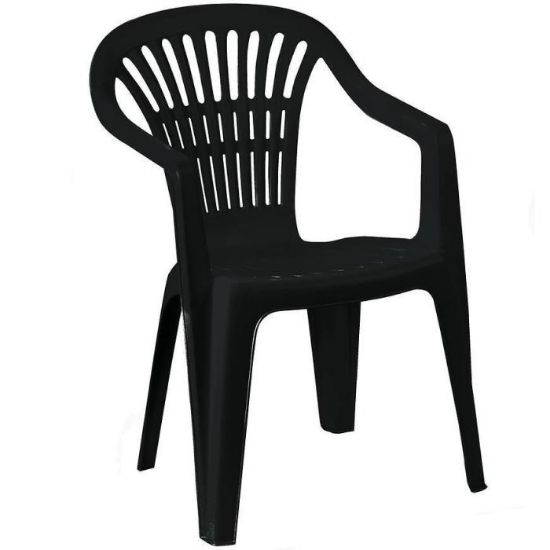 Obrazek Krzesło ogrodowe plastikowe Scilla antracyt