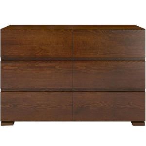 Obrazek  Komoda Drewniana Sosnowa 6s Skandica Vestre Orzech 