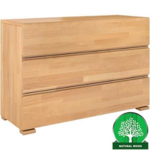 Obrazek Komoda Drewniana Bukowa 3s Skandica Vestre Naturalny