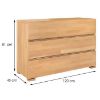 Obrazek Komoda Drewniana Bukowa 3s Skandica Vestre Naturalny