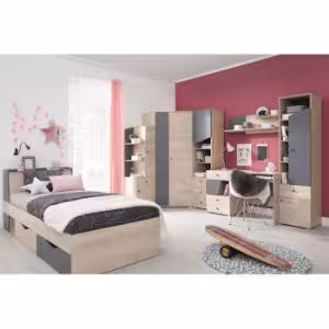 Obrazek Łóżko Delta 94 DL14 dąb/antracyt