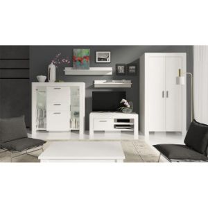 Obrazek Szafa Cezar 1 Biały/Lustro