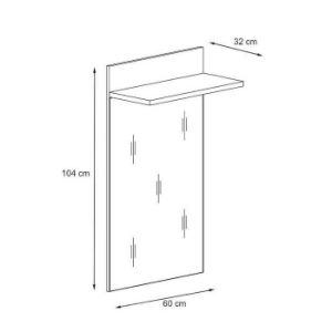 Obrazek Lustro Armario TYPE sonoma