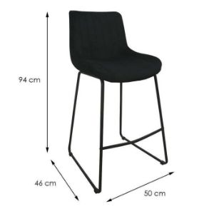 Obrazek Krzesło barowe 2-184a Black Velvet