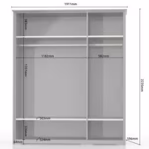 Obrazek Szafa 3d Evergreen p3/eg ivory mat