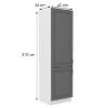 Obrazek Szafka kuchenna Stilo dustgrey/biały 60dk/210 2f