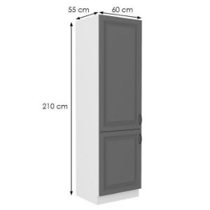 Obrazek Szafka kuchenna Stilo dustgrey/biały 60dk/210 2f