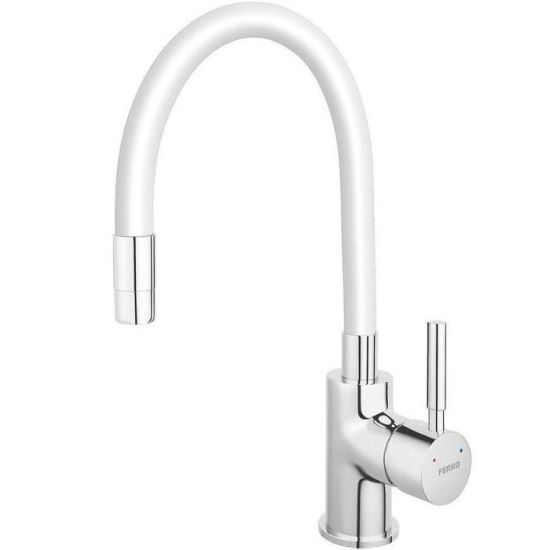 Obrazek Bateria zlewozmywakowa elastyczna szara Zumba 