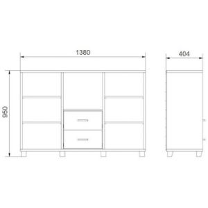 Obrazek  Komoda Herakles 1 Czarny 