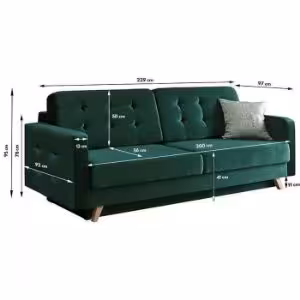 Obrazek Kanapa Vegas Fuego 162 drewno naturalne