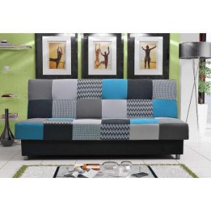 Obrazek Wersalka Zigzak niebieska