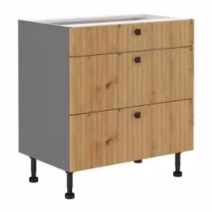 Obrazek Szafka kuchenna AVA dąb artisan/antracyt 80d 3s bb