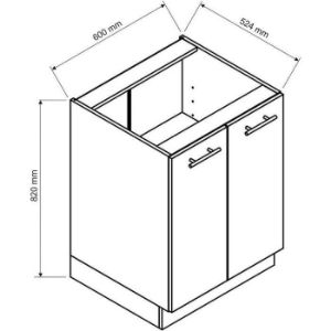 Obrazek Szafka kuchenna Max D60 granat