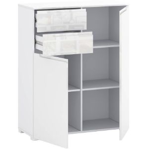 Obrazek Komoda Hill 07 2D2S biały połysk