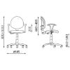 Obrazek Krzesło obrotowe Fado White M-31 