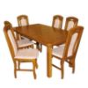 Obrazek  Zestaw stół i krzesła Aries 1+6 ST14 160/90+40F dub rustical 