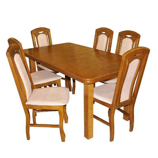 Obrazek  Zestaw stół i krzesła Aries 1+6 ST14 160/90+40F dub rustical 