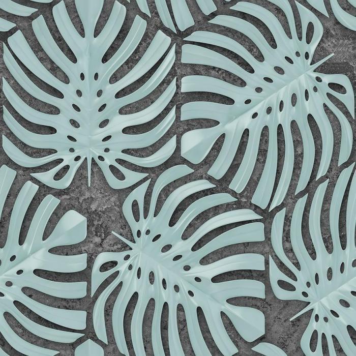 Panel szklany 60/60 Monstera Cement-1 Esg