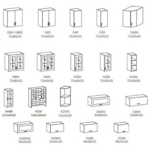 Obrazek Szafka kuchenna Prowansja D20W sosna andersen