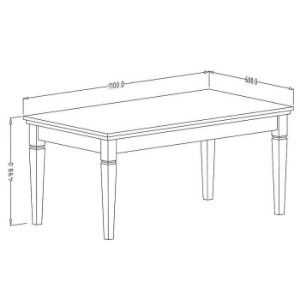 Obrazek Stolik Evora 99 Dąb Lefkas/Zielony