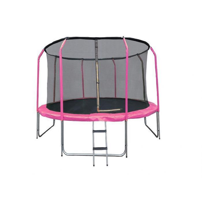 Trampolina Comfort z drabinką 305cm różowa