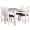 Obrazek Zestaw stół i krzesła Miron 1+4 st28 120x80+40 +W77 biały