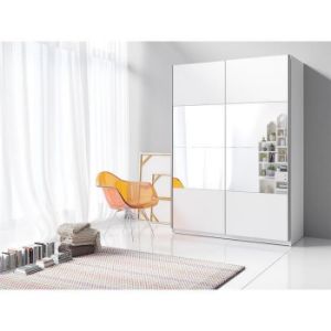 Obrazek Szafa 2d przesuwne z lustrem 120 Beta 54 biały