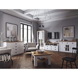 Obrazek Komoda Prowansja K3D sosna andersen/dąb lefkas ciemny