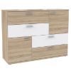 Obrazek Komoda Skive Dąb Sonoma/Biały