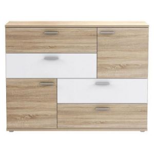 Obrazek Komoda Skive Dąb Sonoma/Biały