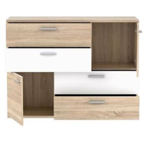 Obrazek Komoda Skive Dąb Sonoma/Biały