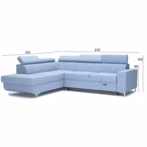 Obrazek Narożnik z funkcją spania Best Primo 73 lewostronny