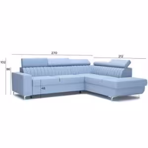 Obrazek Narożnik z funkcją spania Best Primo 73 prawostronny