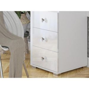 Obrazek Toaletka z oświetleniem 3s Diva 49 biały laminat