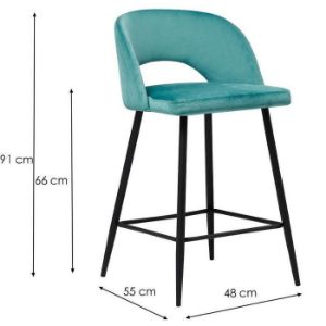 Obrazek Krzesło barowe Omis Green 