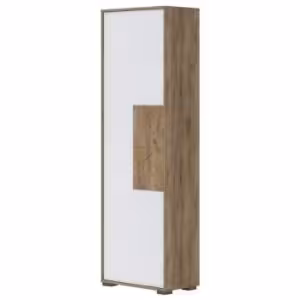 Obrazek Szafa 1d Stela V1 Tobacco Oak/Crystal White