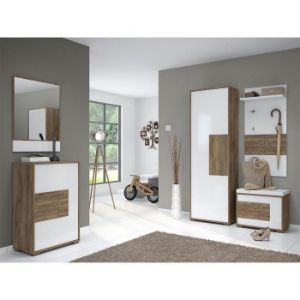 Obrazek Szafa 1d Stela V1 Tobacco Oak/Crystal White