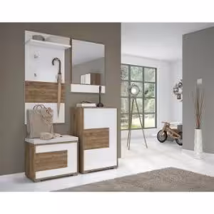 Obrazek Szafa 1d Stela V1 Tobacco Oak/Crystal White