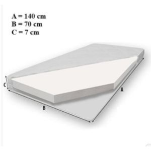 Obrazek Łóżko Dziecięce Gonzalo Biały 140 + materac i stelaż