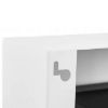 Obrazek Biokominek 900x400 Box z szybą biały strukturalny